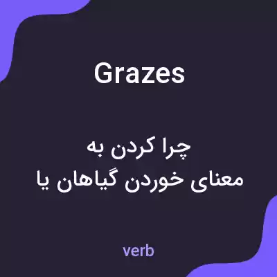 معنی grazes به فارسی معنی grazes به فارسی