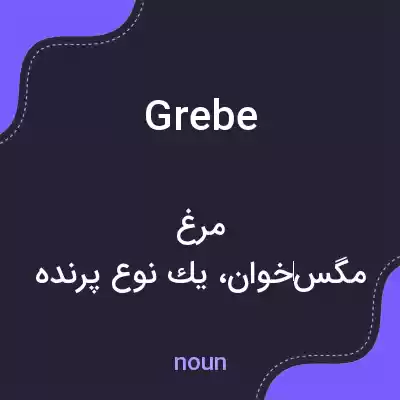 معنی grebe به فارسی معنی grebe به فارسی