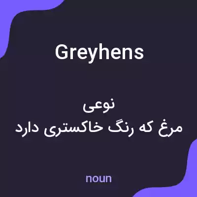 معنی greyhens به فارسی معنی greyhens به فارسی