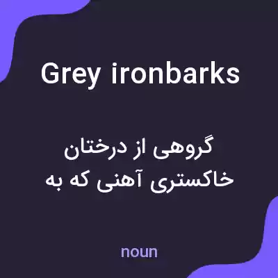 معنی grey ironbarks به فارسی معنی grey ironbarks به فارسی