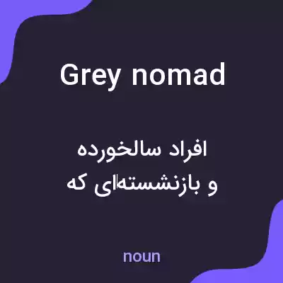 معنی grey nomad به فارسی معنی grey nomad به فارسی