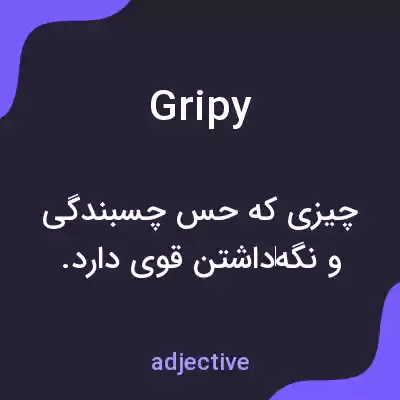 معنی gripy به فارسی معنی gripy به فارسی