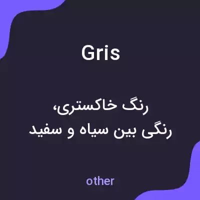 معنی gris به فارسی معنی gris به فارسی
