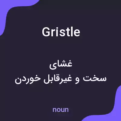 معنی gristle به فارسی معنی gristle به فارسی