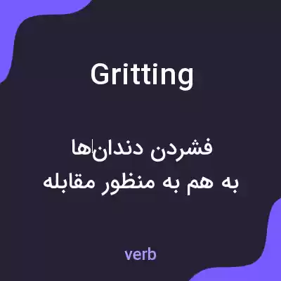 معنی gritting به فارسی معنی gritting به فارسی