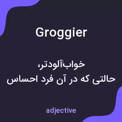 معنی groggier به فارسی معنی groggier به فارسی