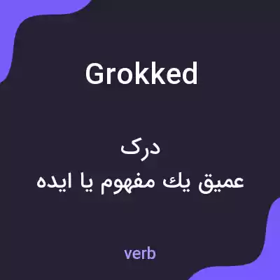 معنی grokked به فارسی معنی grokked به فارسی