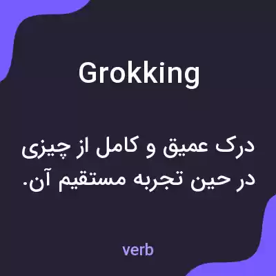 معنی grokking به فارسی معنی grokking به فارسی