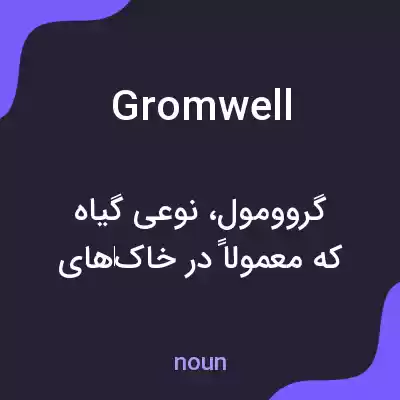 معنی gromwell به فارسی معنی gromwell به فارسی