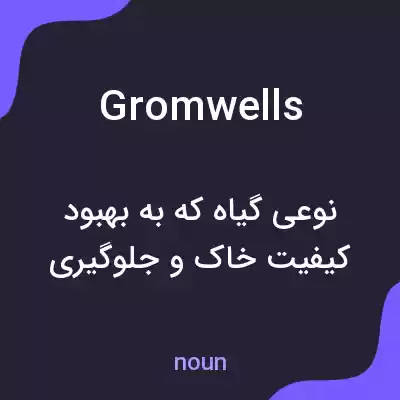 معنی gromwells به فارسی معنی gromwells به فارسی