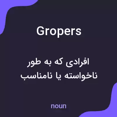 معنی gropers به فارسی معنی gropers به فارسی
