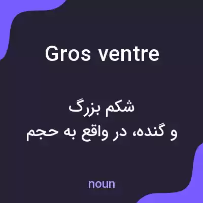 معنی gros ventre به فارسی معنی gros ventre به فارسی