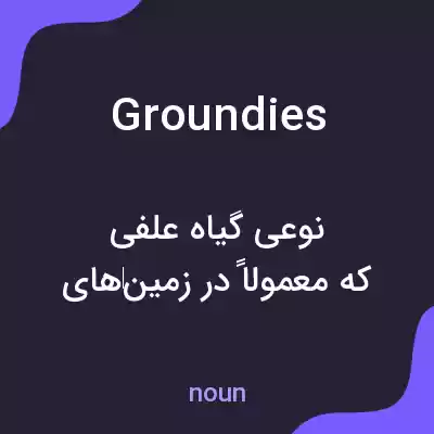 معنی groundies به فارسی معنی groundies به فارسی
