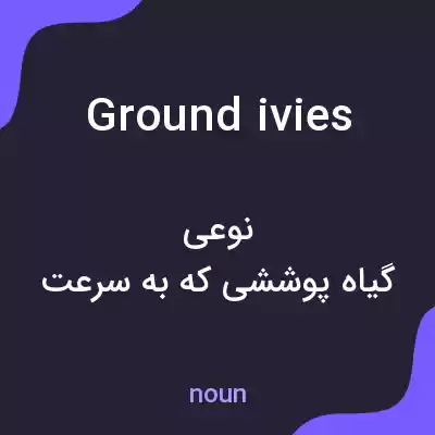 معنی ground ivies به فارسی معنی ground ivies به فارسی