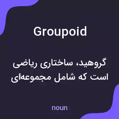 معنی groupoid به فارسی معنی groupoid به فارسی