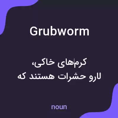 معنی grubworm به فارسی معنی grubworm به فارسی