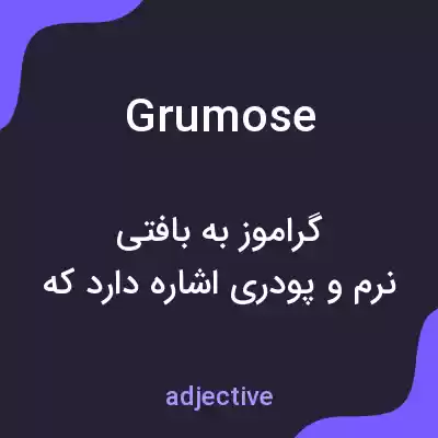 معنی grumose به فارسی معنی grumose به فارسی