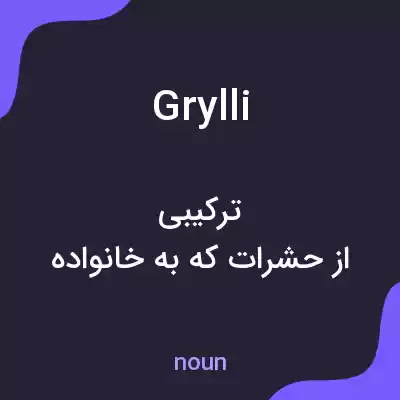 معنی grylli به فارسی معنی grylli به فارسی