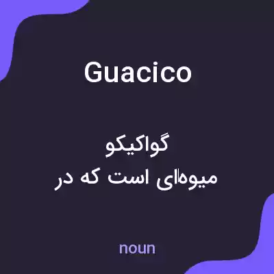 معنی guacico به فارسی معنی guacico به فارسی