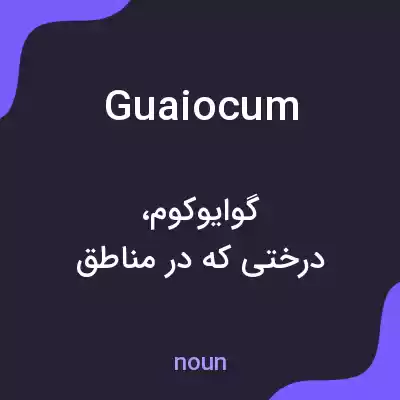 معنی guaiocum به فارسی معنی guaiocum به فارسی