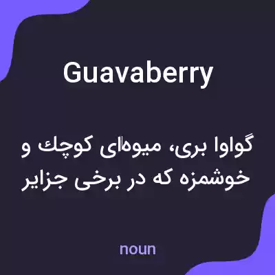 معنی guavaberry به فارسی معنی guavaberry به فارسی