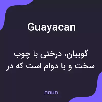 معنی guayacan به فارسی معنی guayacan به فارسی