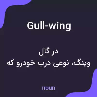 معنی gull-wing به فارسی معنی gull-wing به فارسی