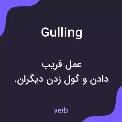 معنی gulling به فارسی معنی gulling به فارسی