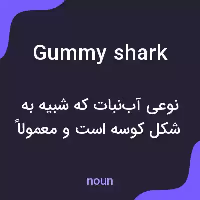 معنی gummy shark به فارسی