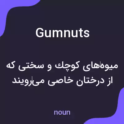 معنی gumnuts به فارسی معنی gumnuts به فارسی