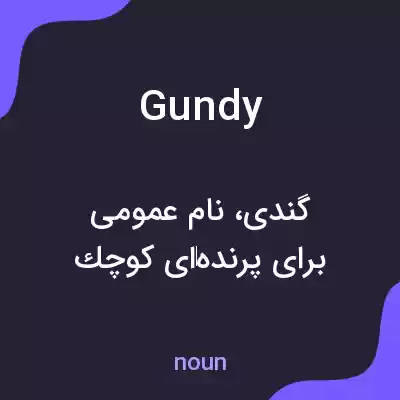 معنی gundy به فارسی معنی gundy به فارسی