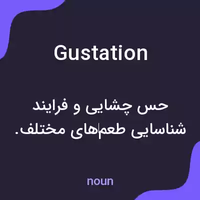 معنی gustation به فارسی معنی gustation به فارسی