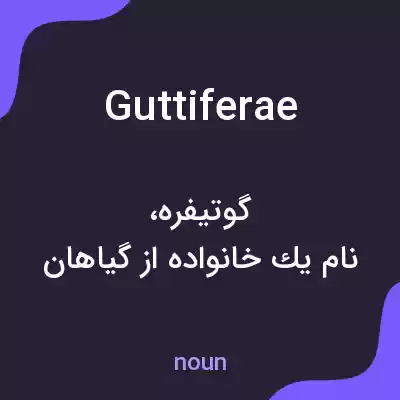 معنی guttiferae به فارسی معنی guttiferae به فارسی