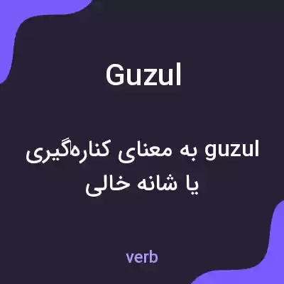 معنی guzul به فارسی معنی guzul به فارسی