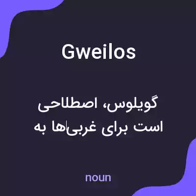 معنی gweilos به فارسی