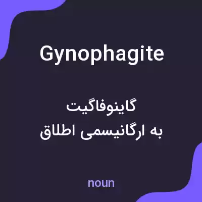 معنی gynophagite به فارسی معنی gynophagite به فارسی