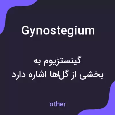معنی gynostegium به فارسی معنی gynostegium به فارسی