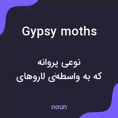 معنی gypsy moths به فارسی معنی gypsy moths به فارسی