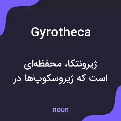 معنی gyrotheca به فارسی