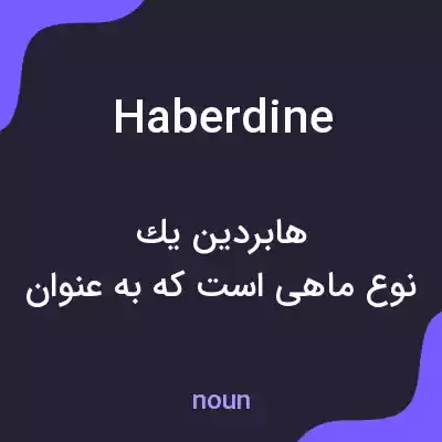 معنی haberdine به فارسی معنی haberdine به فارسی