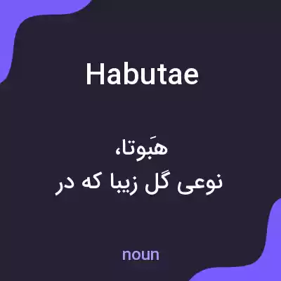 معنی habutae به فارسی معنی habutae به فارسی