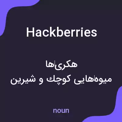 معنی hackberries به فارسی معنی hackberries به فارسی