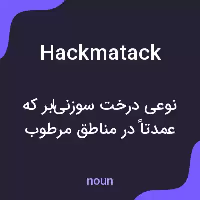 معنی hackmatack به فارسی معنی hackmatack به فارسی