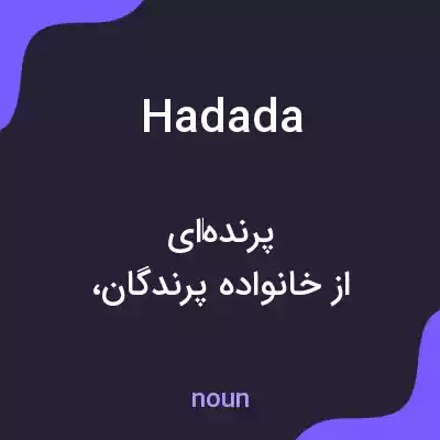 معنی hadada به فارسی