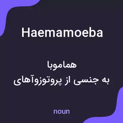 معنی haemamoeba به فارسی معنی haemamoeba به فارسی