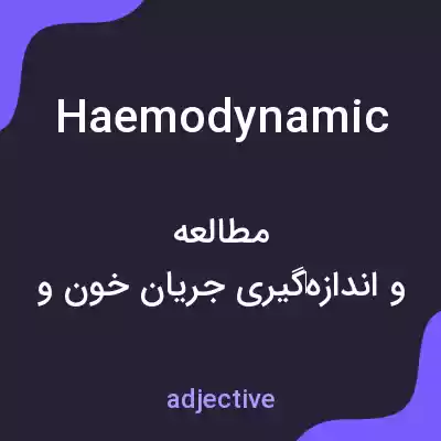 معنی haemodynamic به فارسی معنی haemodynamic به فارسی