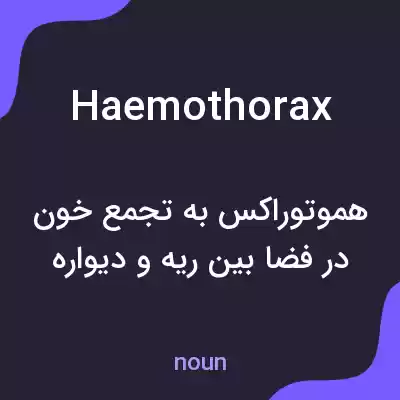معنی haemothorax به فارسی معنی haemothorax به فارسی