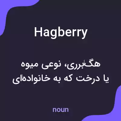معنی hagberry به فارسی معنی hagberry به فارسی