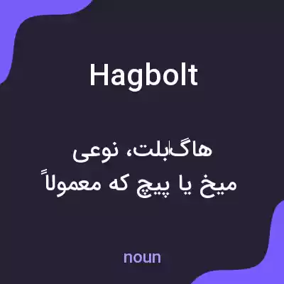 معنی hagbolt به فارسی معنی hagbolt به فارسی
