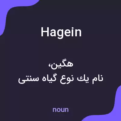 معنی hagein به فارسی معنی hagein به فارسی